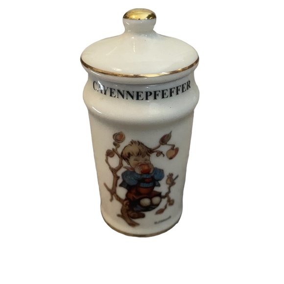 set of 5 vintage MJ Hummel porcelain spice jars, Danbury Mint 1987 Dutch version - Picture 7 of 10
